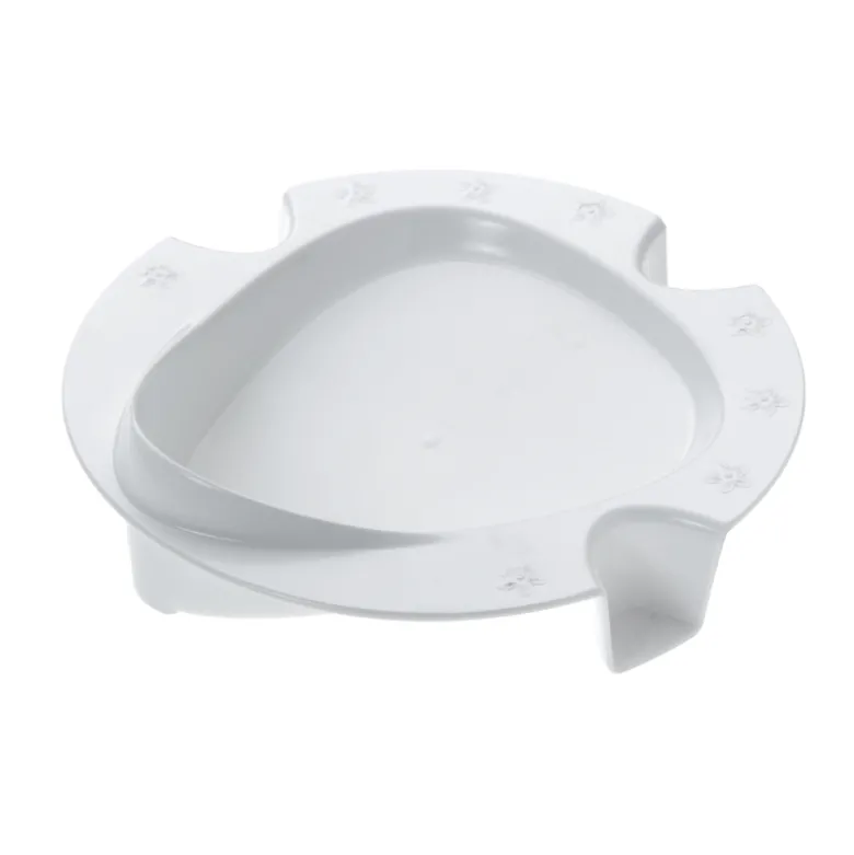 Assiette antidérapante blanche 23,5cm