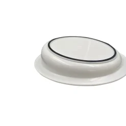 Assiette ronde avec rebord