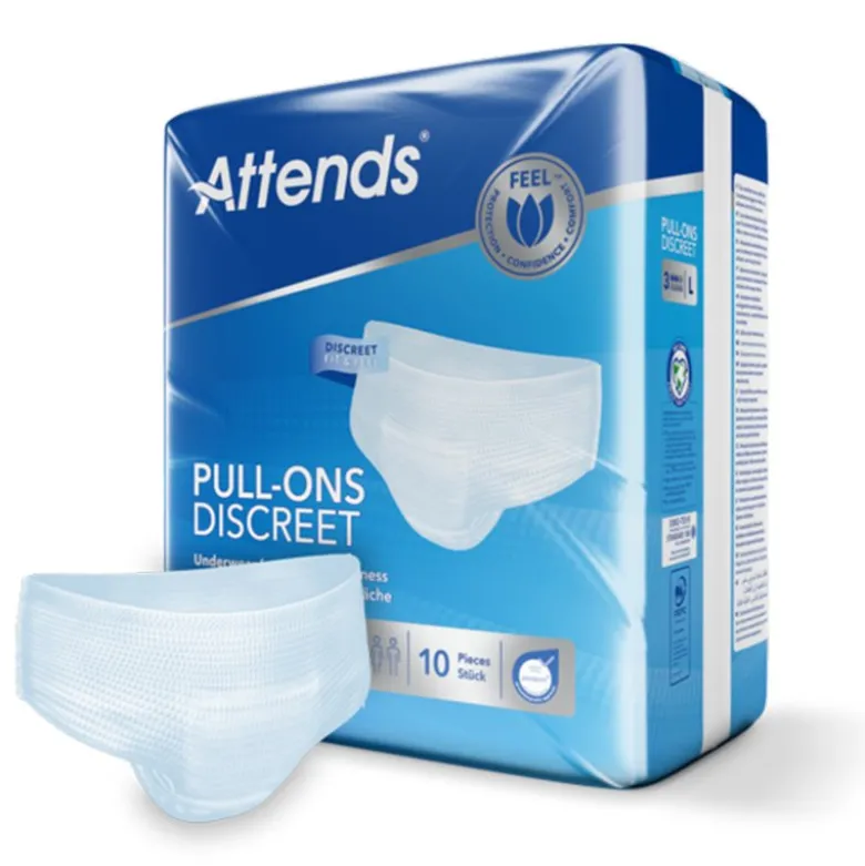 Attends Pull-Ons Discreet Underwear 3 Taille L
