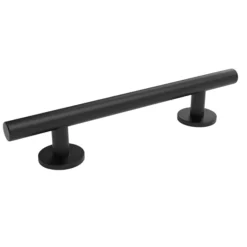 Barre d'appui droite en acier noir mat 35 cm