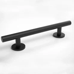 Barre d'appui droite en acier noir mat 35 cm