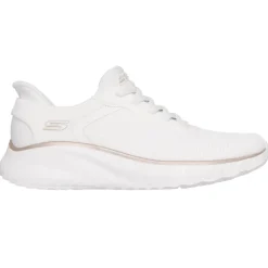 Basket Skechers Slip-ins Bobs Sport Squad Femme Blanche