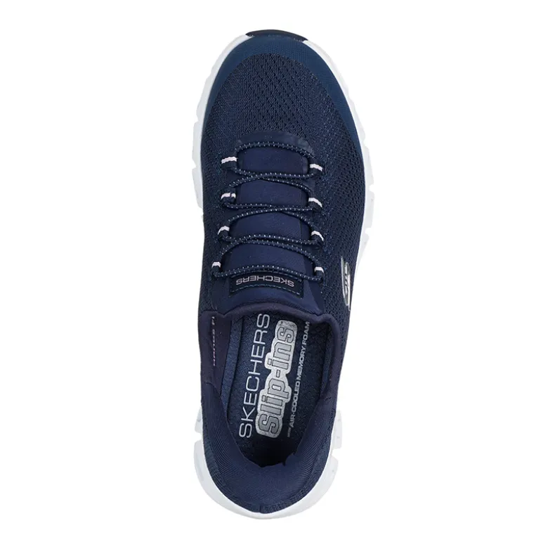 Basket Skechers Slip-ins Glide Step Femme Bleu marine