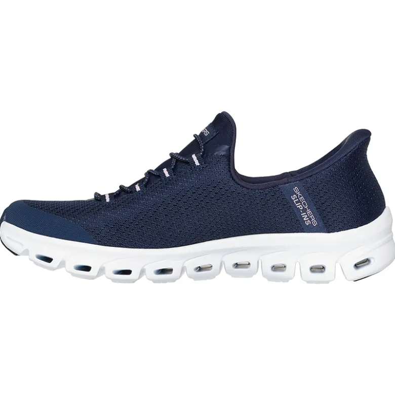 Basket Skechers Slip-ins Glide Step Femme Bleu marine