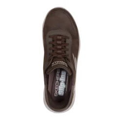 Basket Skechers slips-ins Smooth Motion marron Homme