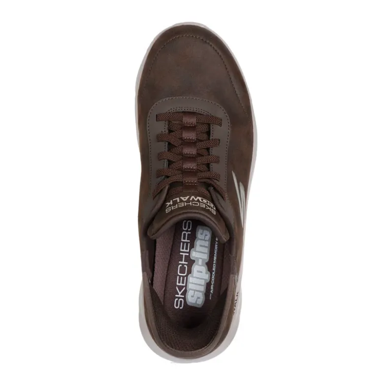 Basket Skechers slips-ins Smooth Motion marron Homme