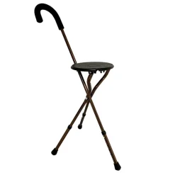 Canne siège pliante 3 pieds Pommier