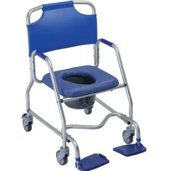 Chaise de douche garde-robe à roulettes Obana
