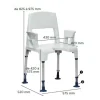Chaise de douche modulaire Aquatec Pico Invacare