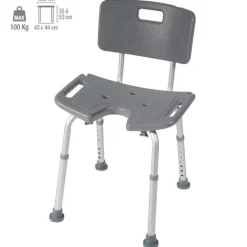 Chaise de douche New Bora grise