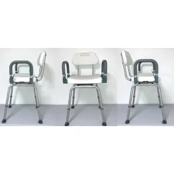 Chaise de douche pivotante Roseau