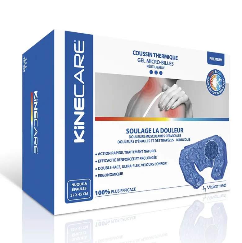 Compresse thermique nuque et épaules au gel microbilles Kinecare