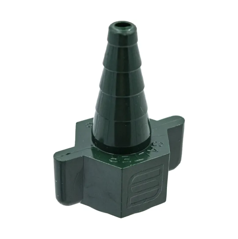 Connecteur de tubulure d'oxygène vert 0.5 à 15L/mn