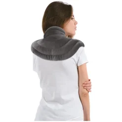 Coussin de nuque à chauffer en graines de lin