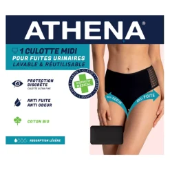 Culotte anti-fuite urinaire lavable femme Athena