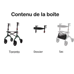 Déambulateur compact en carbone Toronto vert foncé