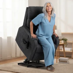 Fauteuil releveur Compact Confort 3 fonctions gris