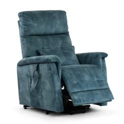 Fauteuil releveur Confort Ultra 4 fonctions bleu