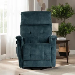 Fauteuil releveur Confort Ultra 4 fonctions bleu