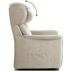 Fauteuil Releveur Le Portofino 4 fonctions Marron Aquaclean