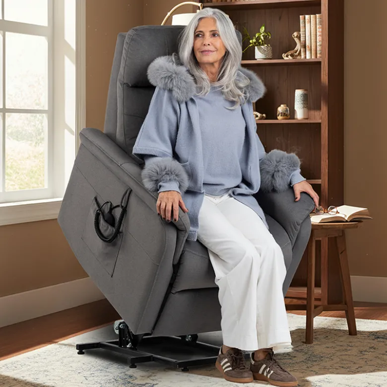 Fauteuil releveur Le Premium 3 fonctions Anthracite