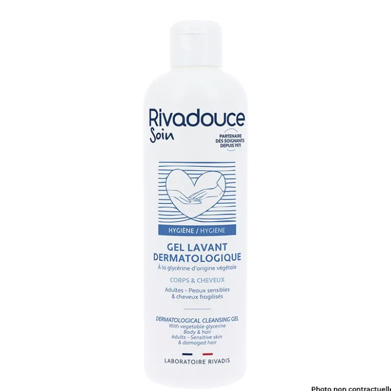 Gel lavant dermatologique corps et cheveux Rivadouce