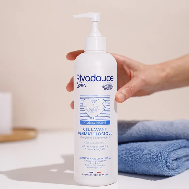 Gel lavant dermatologique corps et cheveux Rivadouce