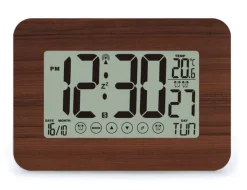 Horloge grands chiffres Wood and Touch