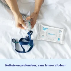 Lingettes nettoyantes spéciales masque PPC Somnosept