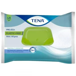 Lingette Tena Wet Wipes Plastic Free ProSkin