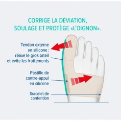 Orthèse corrective souple Hallux Valgus Taille M