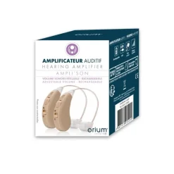 Paire d'amplificateurs rechargeable