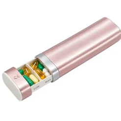 Pilulier de voyage 7 compartiments rose