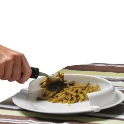 Rebord d'assiette incurvé