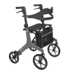 Rollator Carbone 4 roues Aerowalk Gris