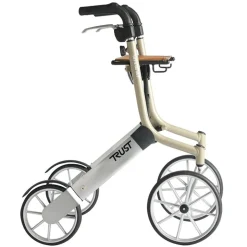 Rollator 4 roues Let's go out beige Mobio