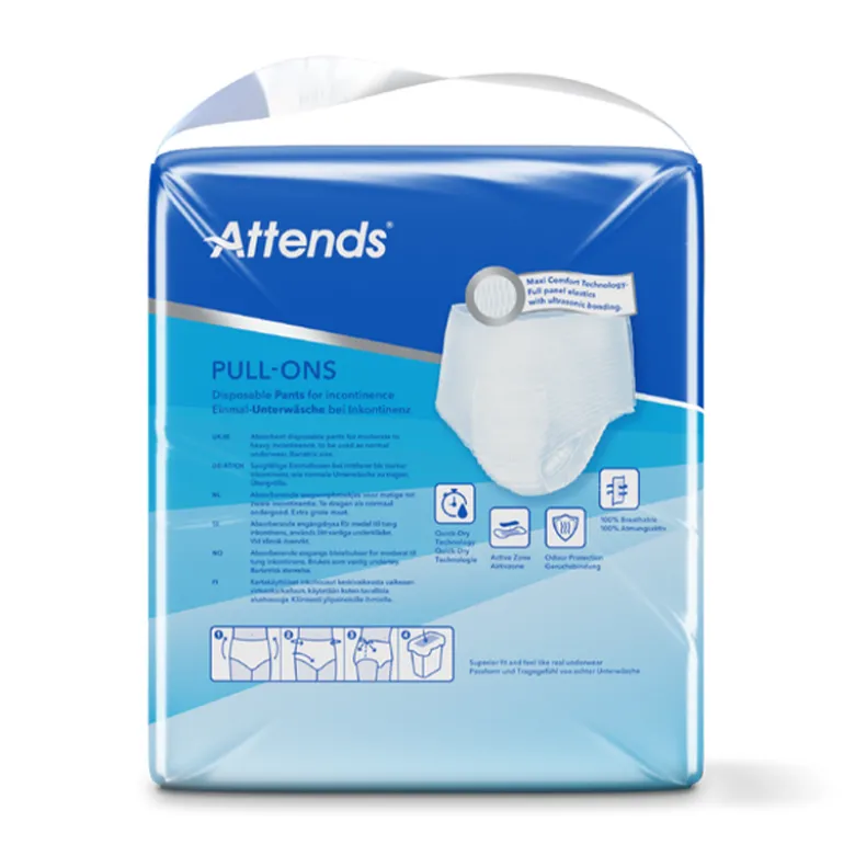 Slip absorbant Attends Pants Pull-ons 6 gouttes Taille XXL