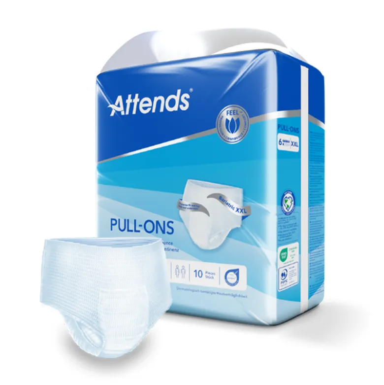 Slip absorbant Attends Pants Pull-ons 6 gouttes Taille XXL