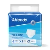 Slip absorbant Attends Pants Pull-ons 6 gouttes Taille XS