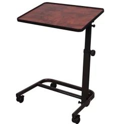 Table de lit diffusion en ronce de noyer