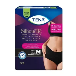 Tena Silhouette Plus - sous-vêtement absorbant noir - Taille M